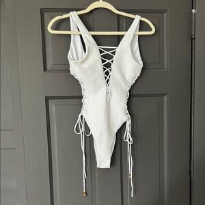 Luli Fama Elegant White Swimsuit